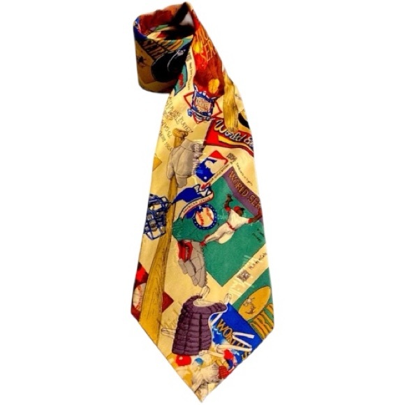 Nicole Miller Other - EUC Vintage Nicole Miller Silk Tie,World Series,Major League Baseball,Collectors